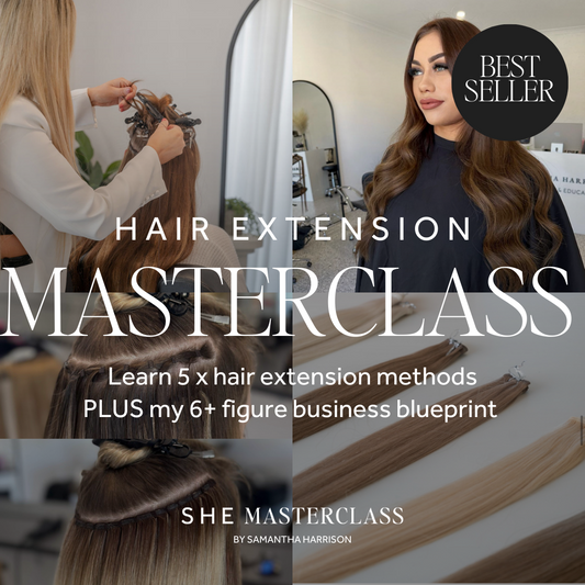 Online Hair Extension Masterclass - 6 x method certification